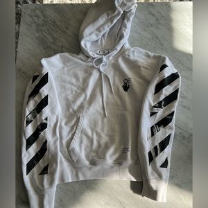 OFF-WHITE Hoodie white Abloh Small